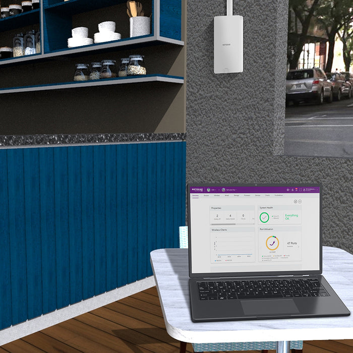 WAX610Y Dual Band PoE+ Multi-Gig Insight Managed WiFi 6 Outdoor Access Point AX1800 - Garansi 5 Tahun