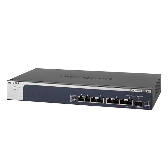 XS508M 8 Port 10G Multi Gigabit Ethernet UNMANAGED SWITCH With 1x10G SFP+ Desktop/Rackmount & Prosafe - Garansi 2 Tahun