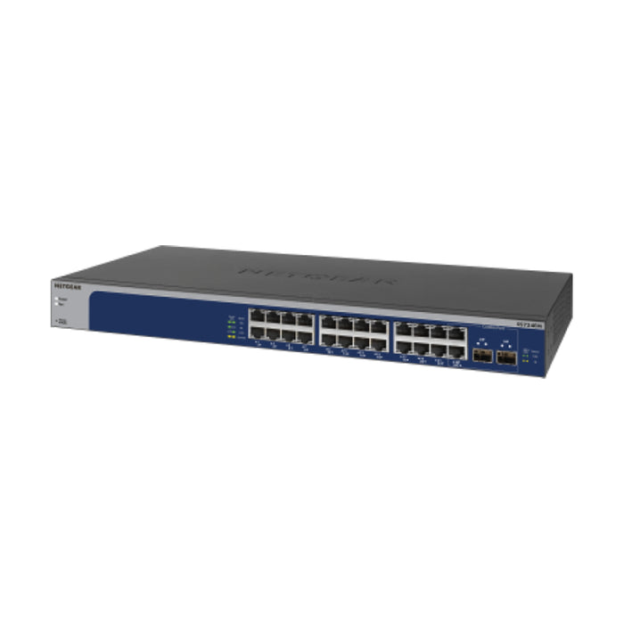 XS724EM 24-Port 10G/Multi-Gigabit Plus Switch with 2 Dedicated SFP+ Ports - Garansi 10 Tahun