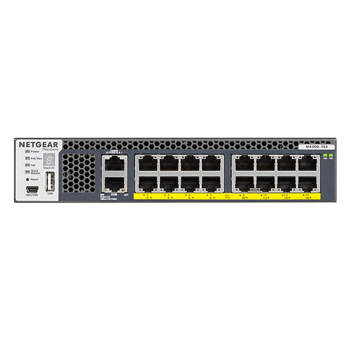(Pre-Order) AV Line M4300-16X 500W PSU (XSM4316PB) 16x Multi-Gig, PoE+ Managed Switch - Garansi 10 Tahun