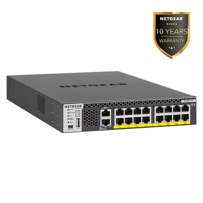 (Pre-Order) AV Line M4300-16X 600W PSU (XSM4316PB) 16x Multi-Gig, PoE+ (600W) Managed Switch - Garansi 10 Tahun