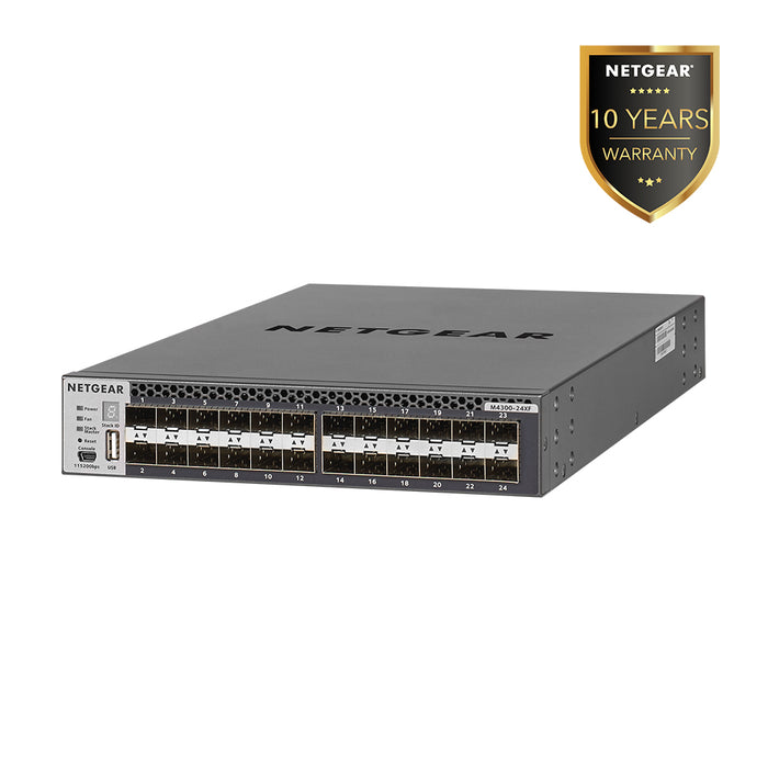 XSM4324FS AV Line M4300 24xSFP+ and 2x10G (shared) Managed Switch - Garansi 10 Tahun