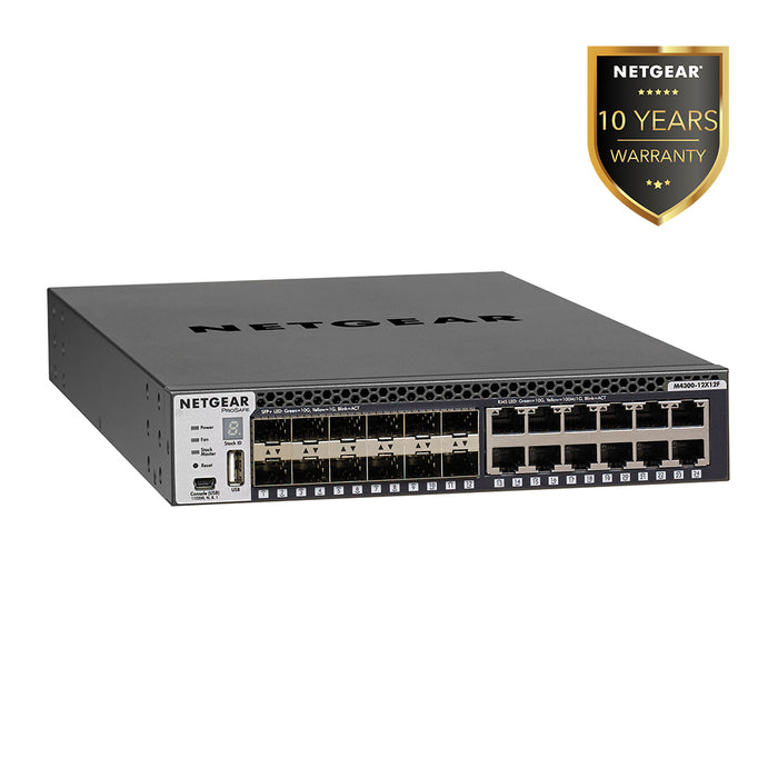 AV Line M4300-12X12F (XSM4324S) 12X10G, 12XSFP+ Managed Switch - Garansi 10 Tahun