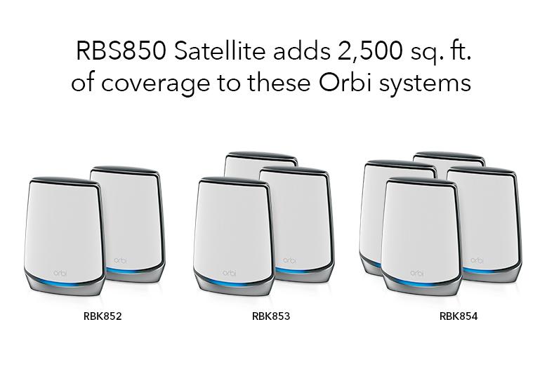 ORBI RBS850 Tri Band WiFi 6 Add-on Mesh Satellite AX6000 - Garansi 2 tahun