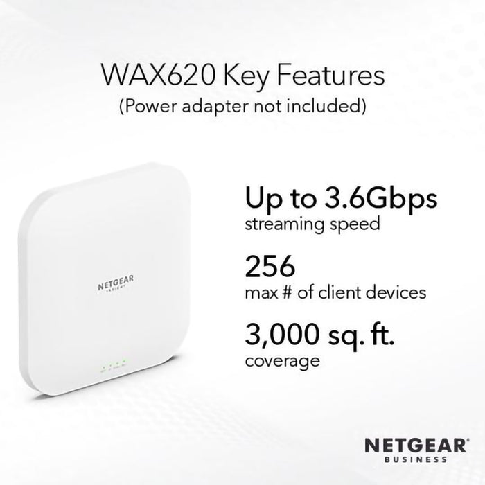 (Pre-Order) WAX620 - AX3600 Dual Band PoE Multi-Gig WiFi 6 Access Point - Garansi 5 Tahun